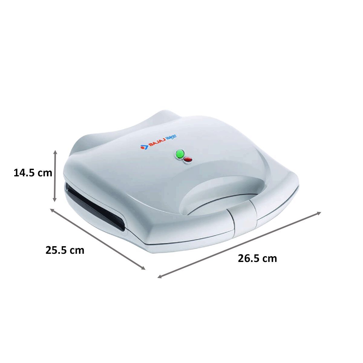 Bajaj Majesty New 700 Watt 2 Slice Grill & Toaster Sandwich Maker (SWX 4, White) Bajaj Majesty New 700 Watt 2 Slice Grill & Toaster Sandwich Maker (SWX 4, White)_2