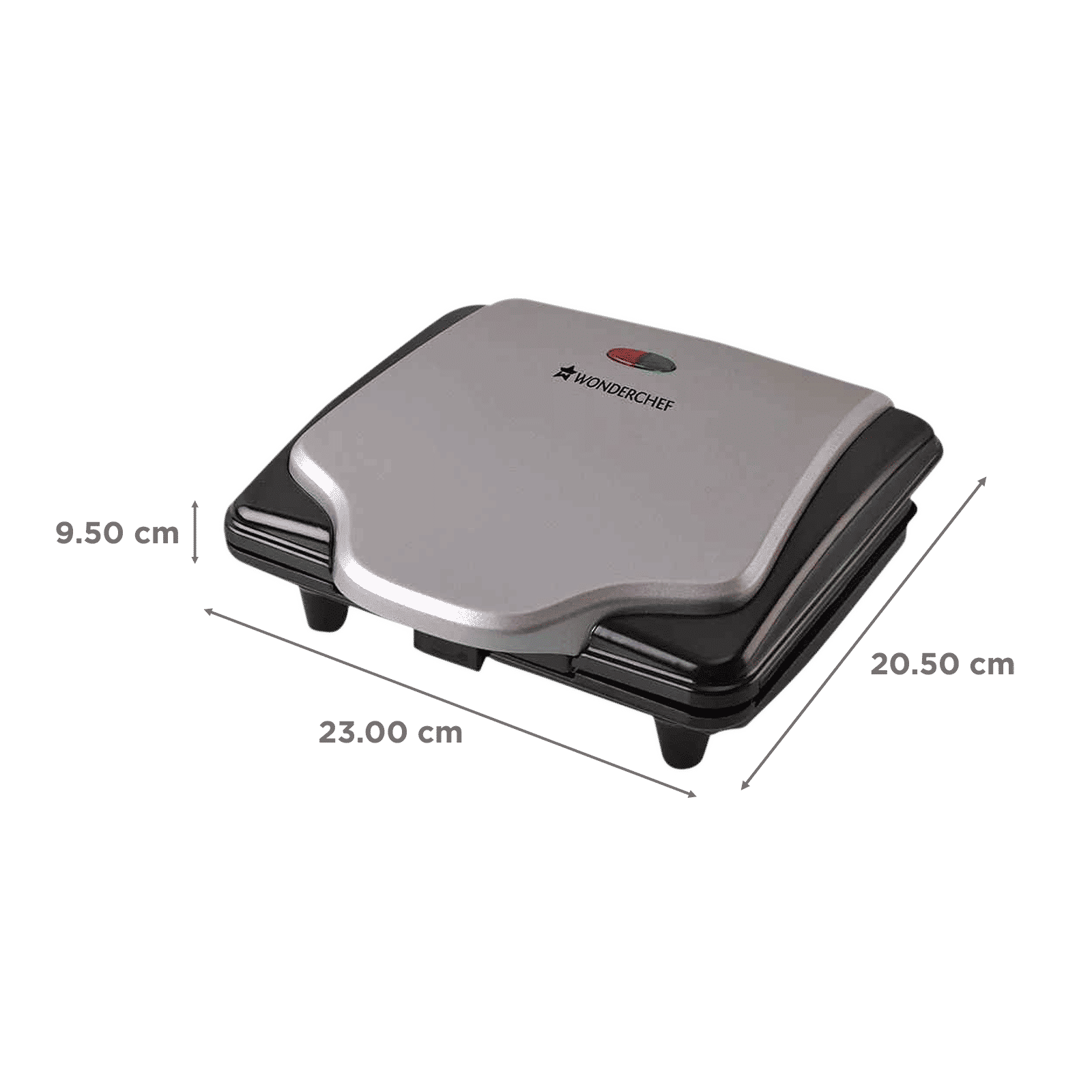 WONDERCHEF Acura 640W 4 Slice Sandwich Maker with Automatic Thermostat (Black) WONDERCHEF Acura 640W 4 Slice Sandwich Maker with Automatic Thermostat (Black)_2