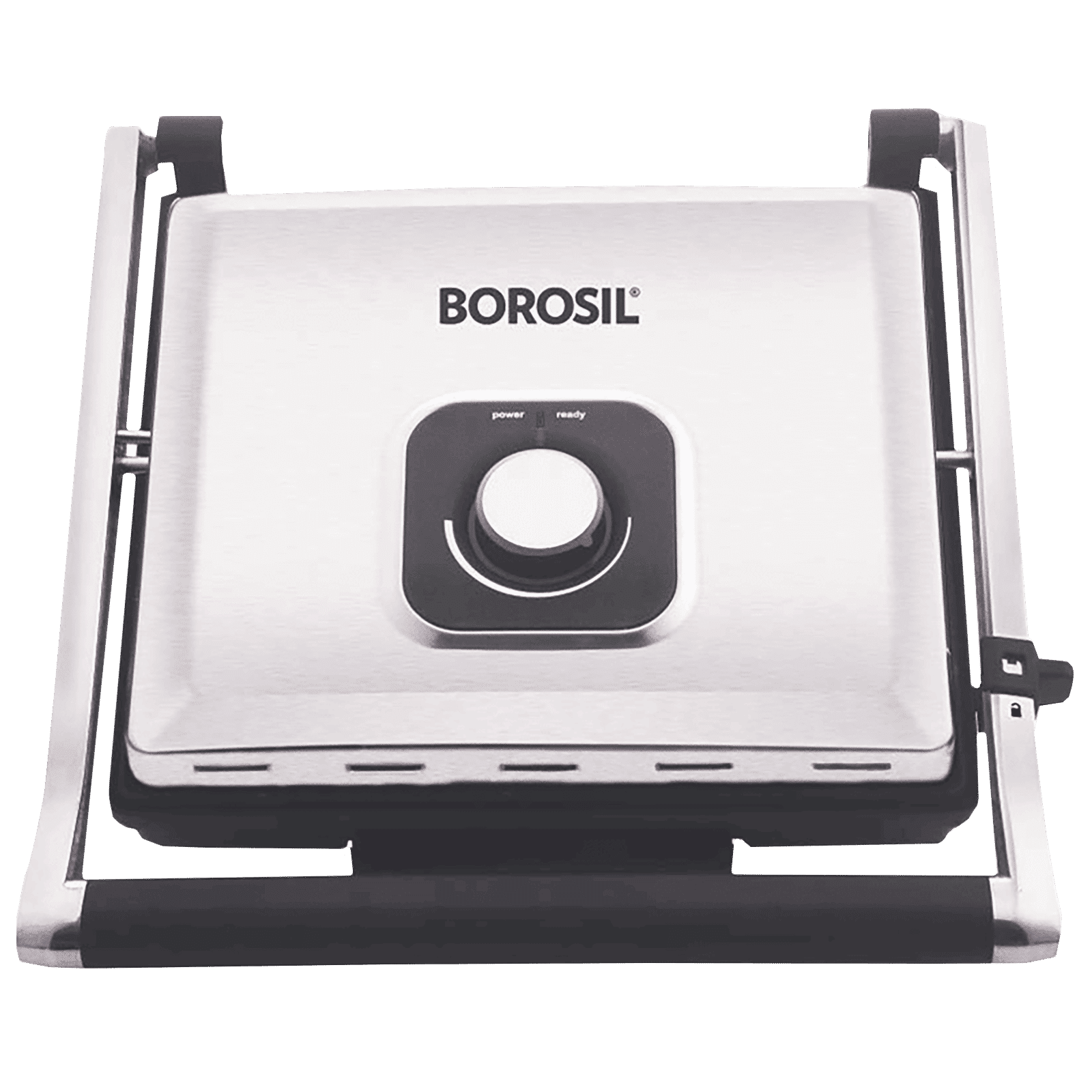 BOROSIL SuperJumbo 2000W 4 Slice Sandwich Maker with Oil Drip Collector Tray (Silver)_1