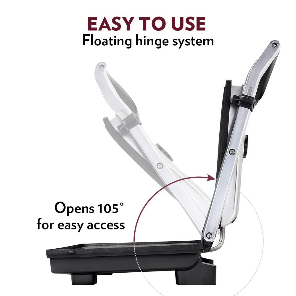 BOROSIL SuperJumbo 2000W 4 Slice Sandwich Maker with Oil Drip Collector Tray (Silver)_9