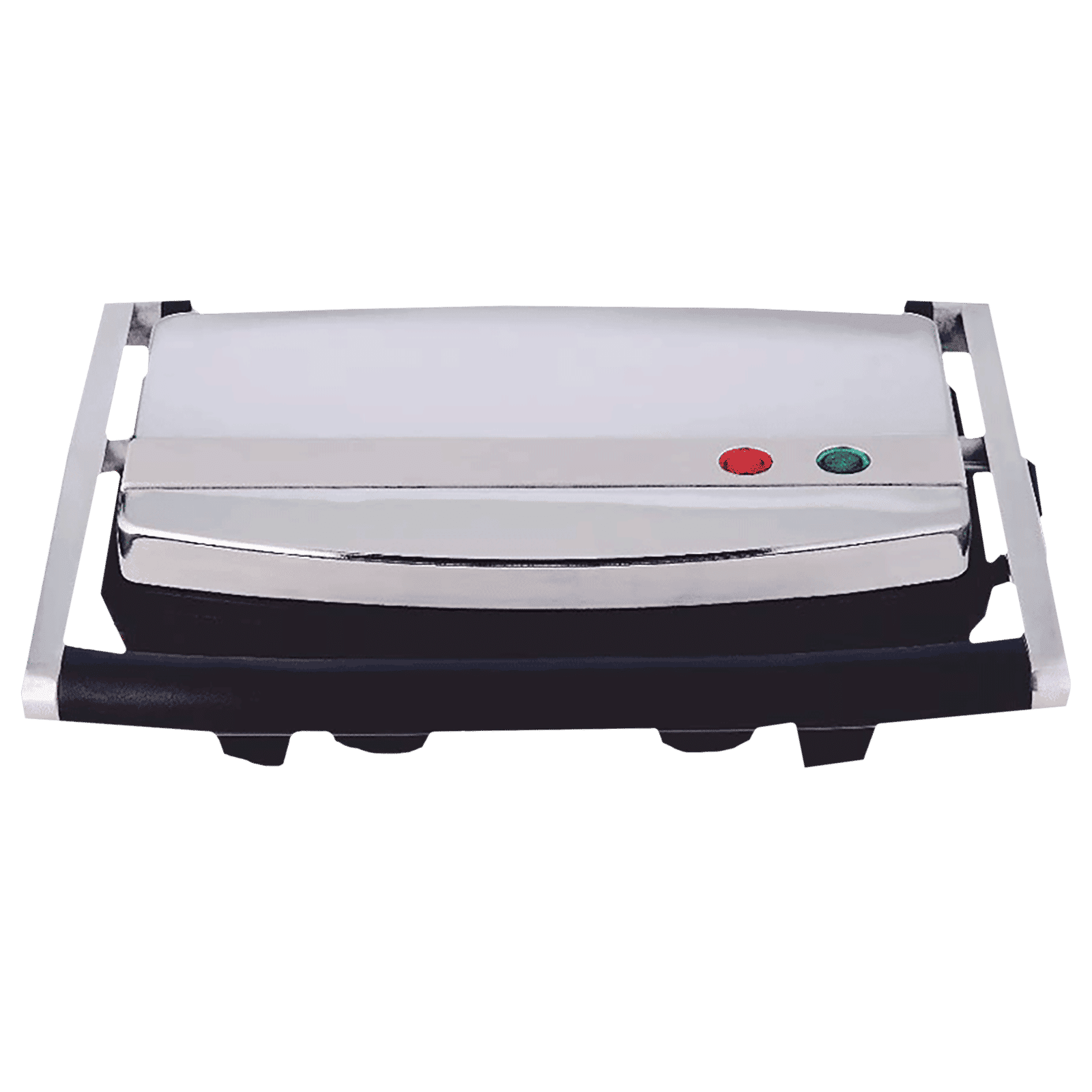 BOROSIL Jumbo 1000W 2 Slice Sandwich Maker with Lid Lock (Silver)_1