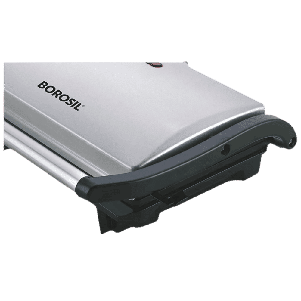 BOROSIL Prime 700 Watts 2 Slice Grill Sandwich Maker with Automatic Temperature Control (Silver)_6