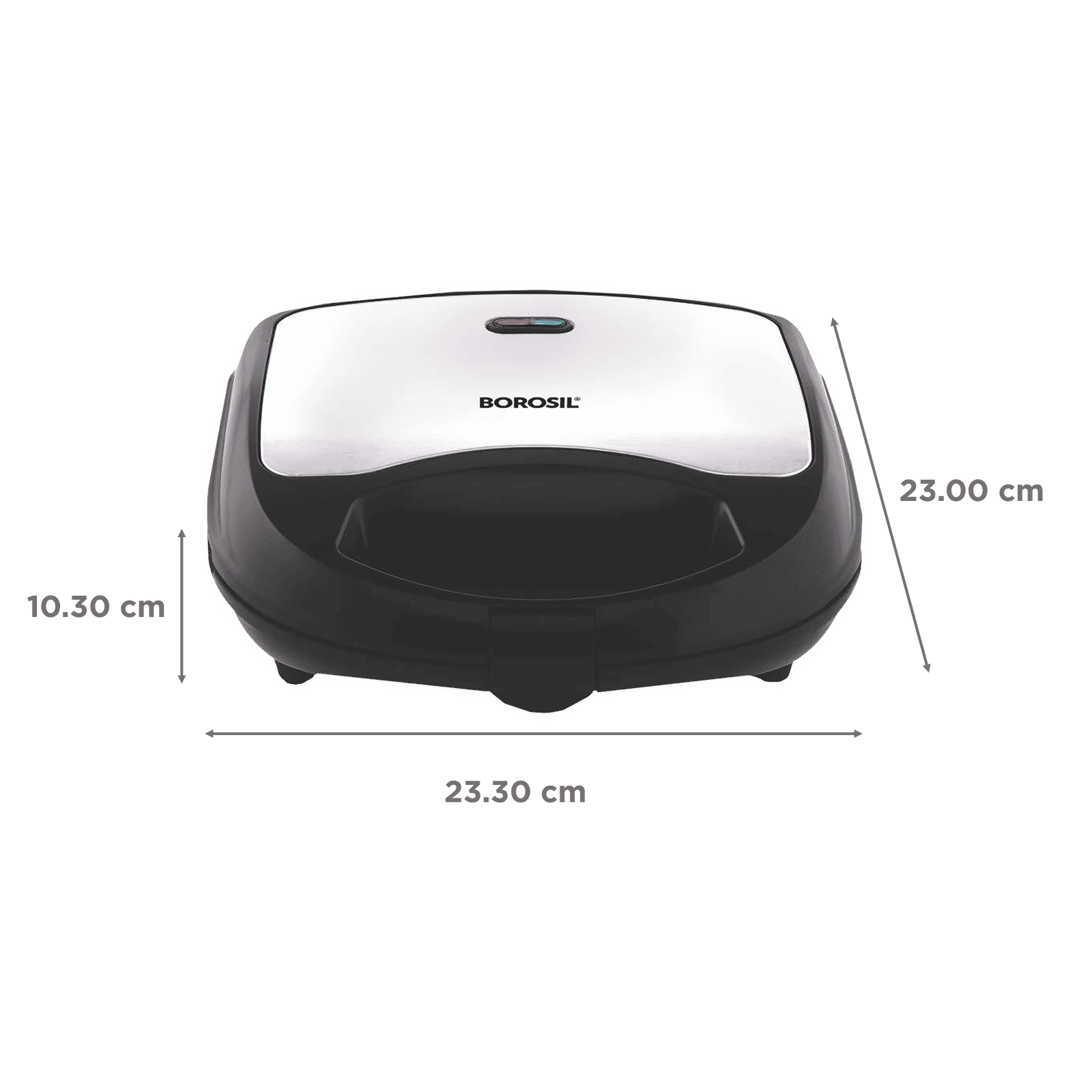 BOROSIL Neo 700W 2 Slice Sandwich Maker with Automatic Temperature Control (Black) BOROSIL Neo 700W 2 Slice Sandwich Maker with Automatic Temperature Control (Black)_2