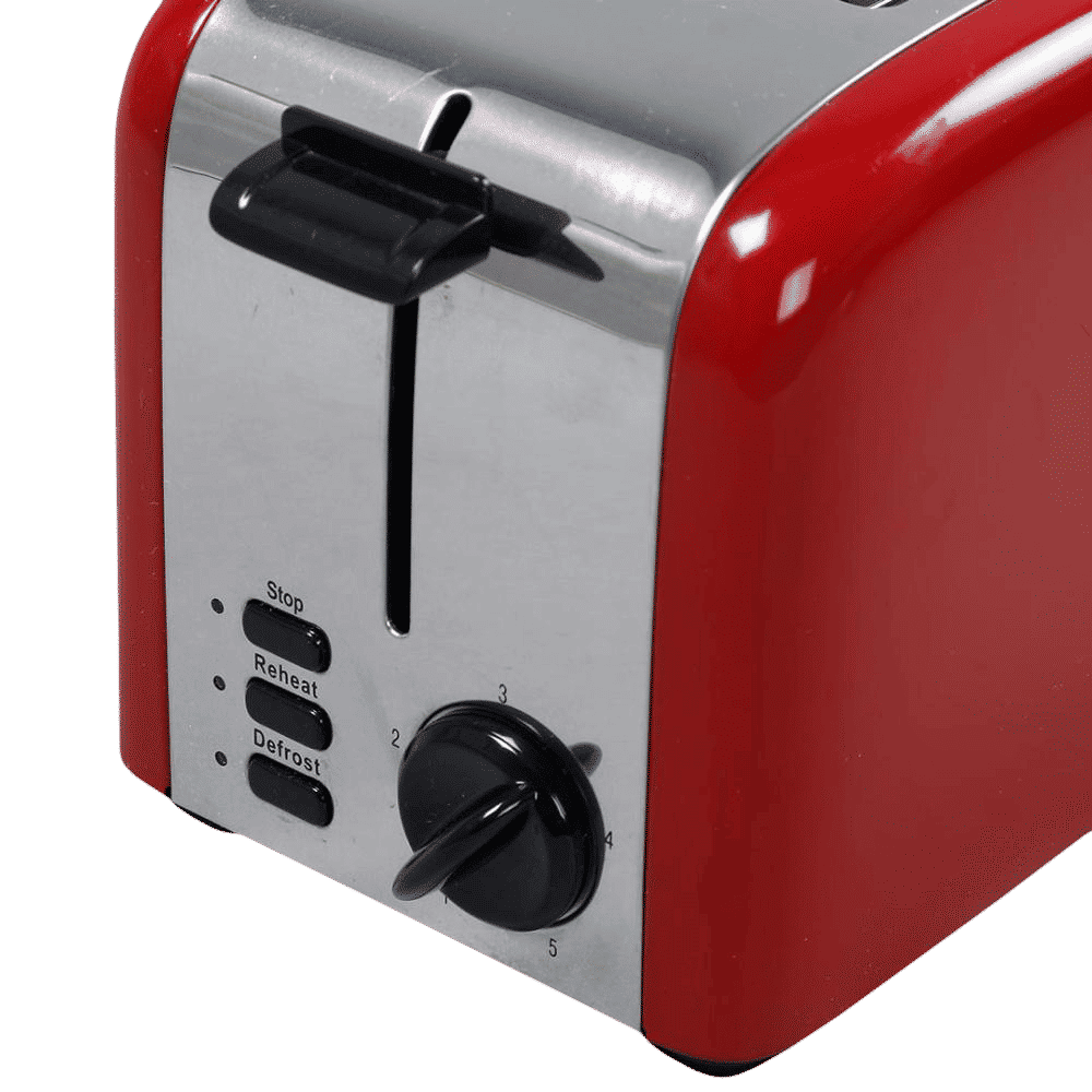 WONDERCHEF Crimson Edge 850W 2 Slice Pop-Up Toaster with Reheat Function (Red)_6