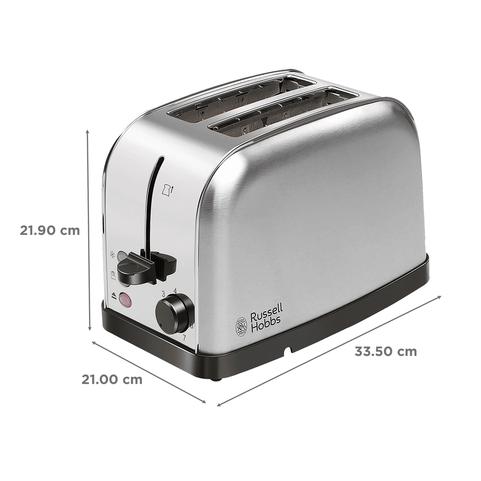 Russell Hobbs Futura 850W 2 Slice Pop-Up Toaster with Removable Crumb Tray (Silver) Russell Hobbs Futura 850W 2 Slice Pop-Up Toaster with Removable Crumb Tray (Silver)_2