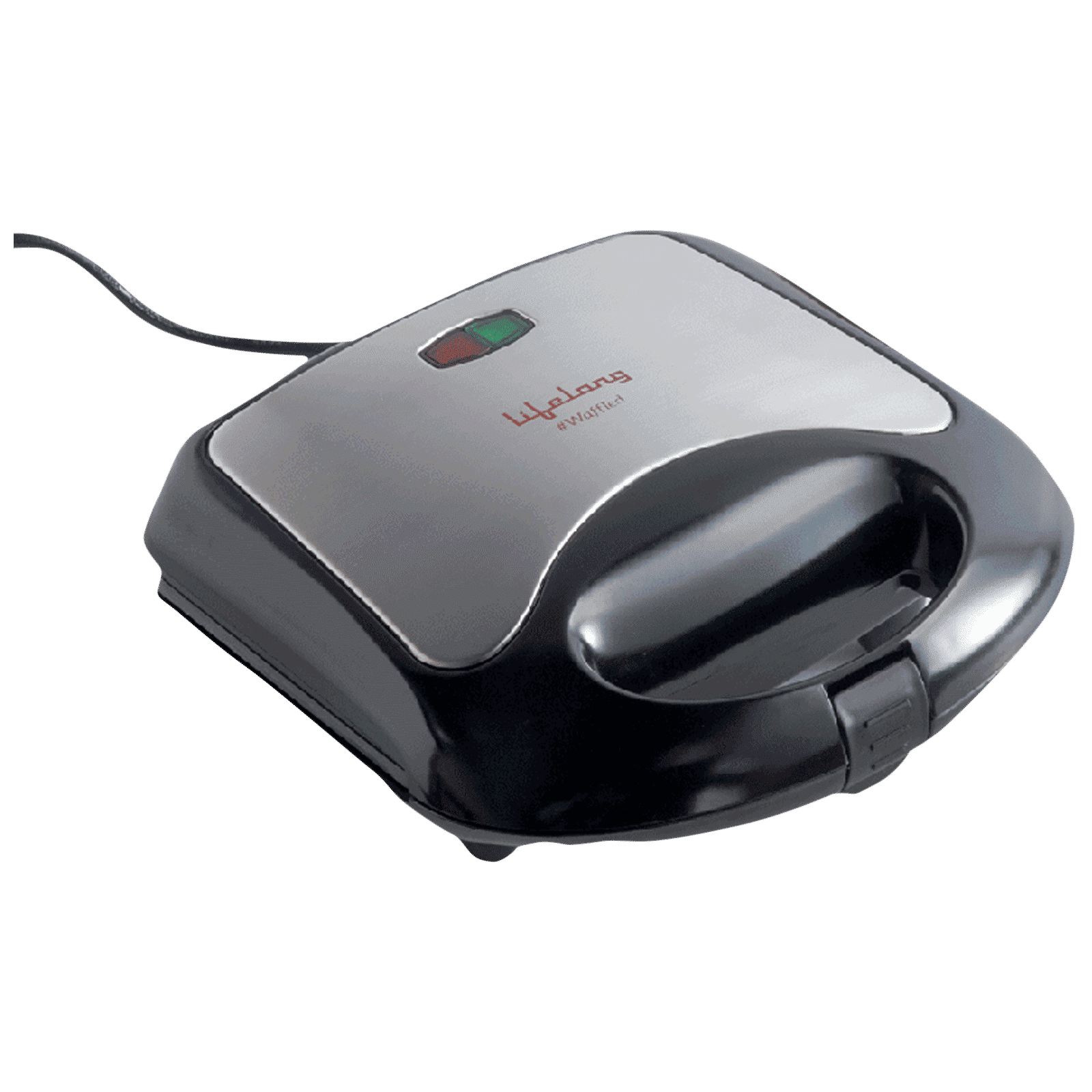 Lifelong LLWM105 750W 2 Slice Waffle Maker with Automatic Temperature Control (Black)_1