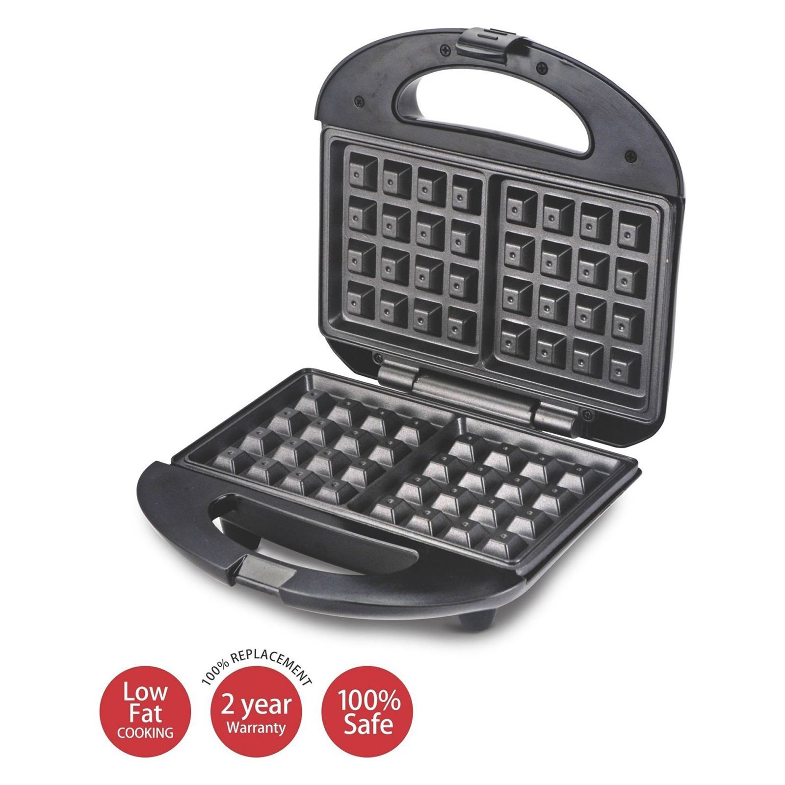 Lifelong LLWM105 750W 2 Slice Waffle Maker with Automatic Temperature Control (Black)_15