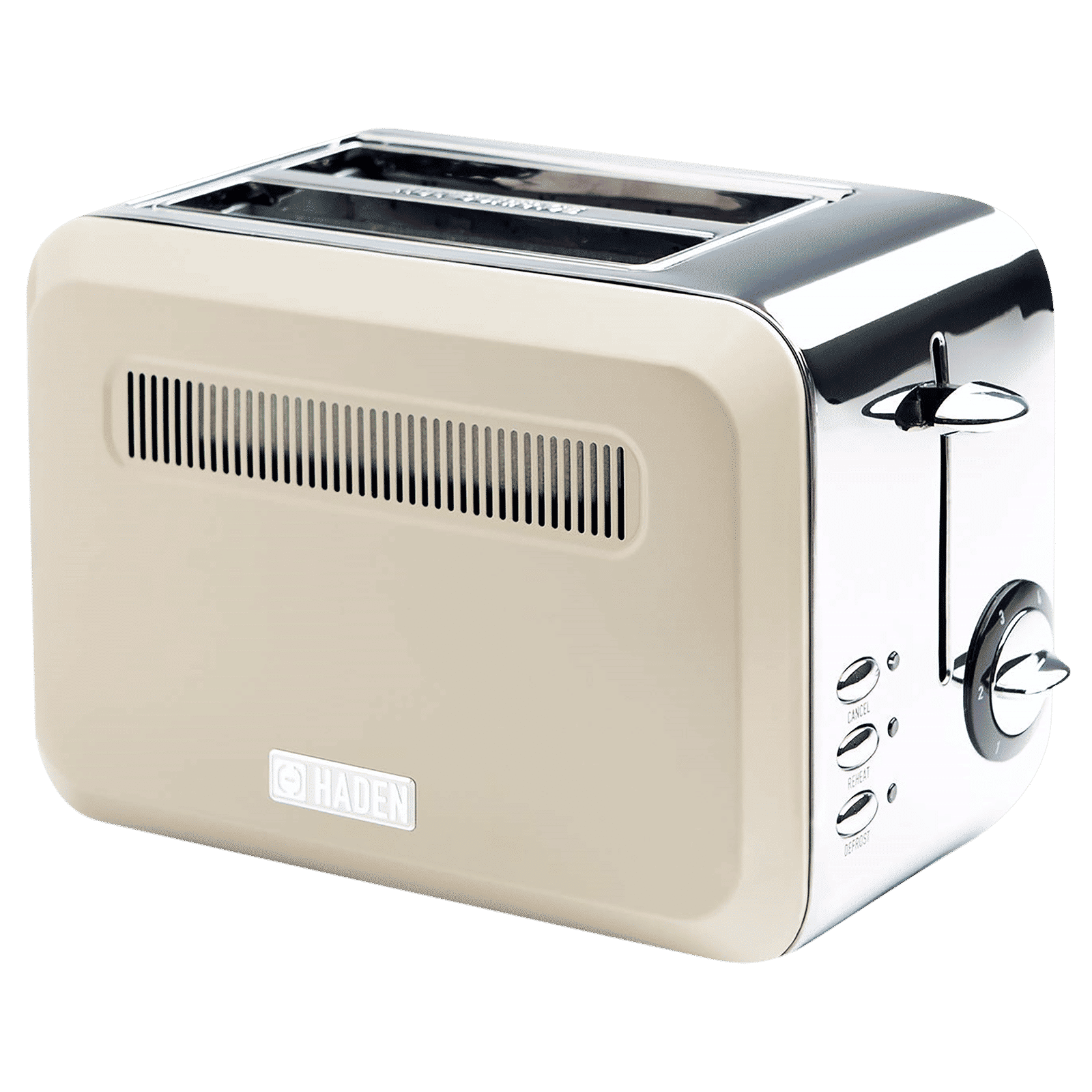 sabichi Haden Boston 815W 2 Slice Pop-Up Toaster with Chrome Base (Cream)_1