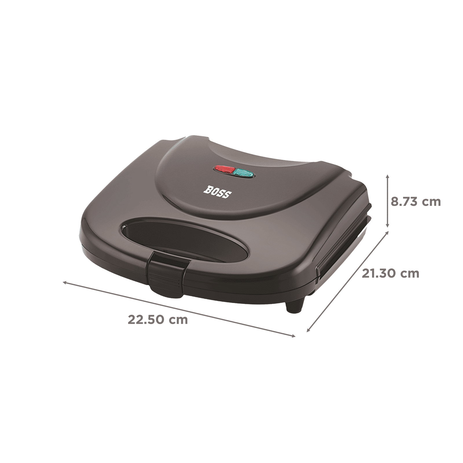 BOSS Panino 750 Watts 2 Slice Automatic Sandwich Maker (Non-stick Coated Cooking Plates, Black) BOSS Panino 750 Watts 2 Slice Automatic Sandwich Maker (Non-stick Coated Cooking Plates, Black)_2