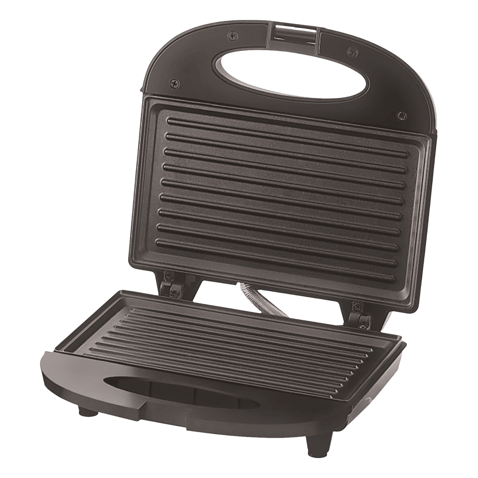 BOSS Panino 800 Watts 2 Slice Automatic Sandwich Maker (Non-stick Coated Cooking Plates, Black)_4