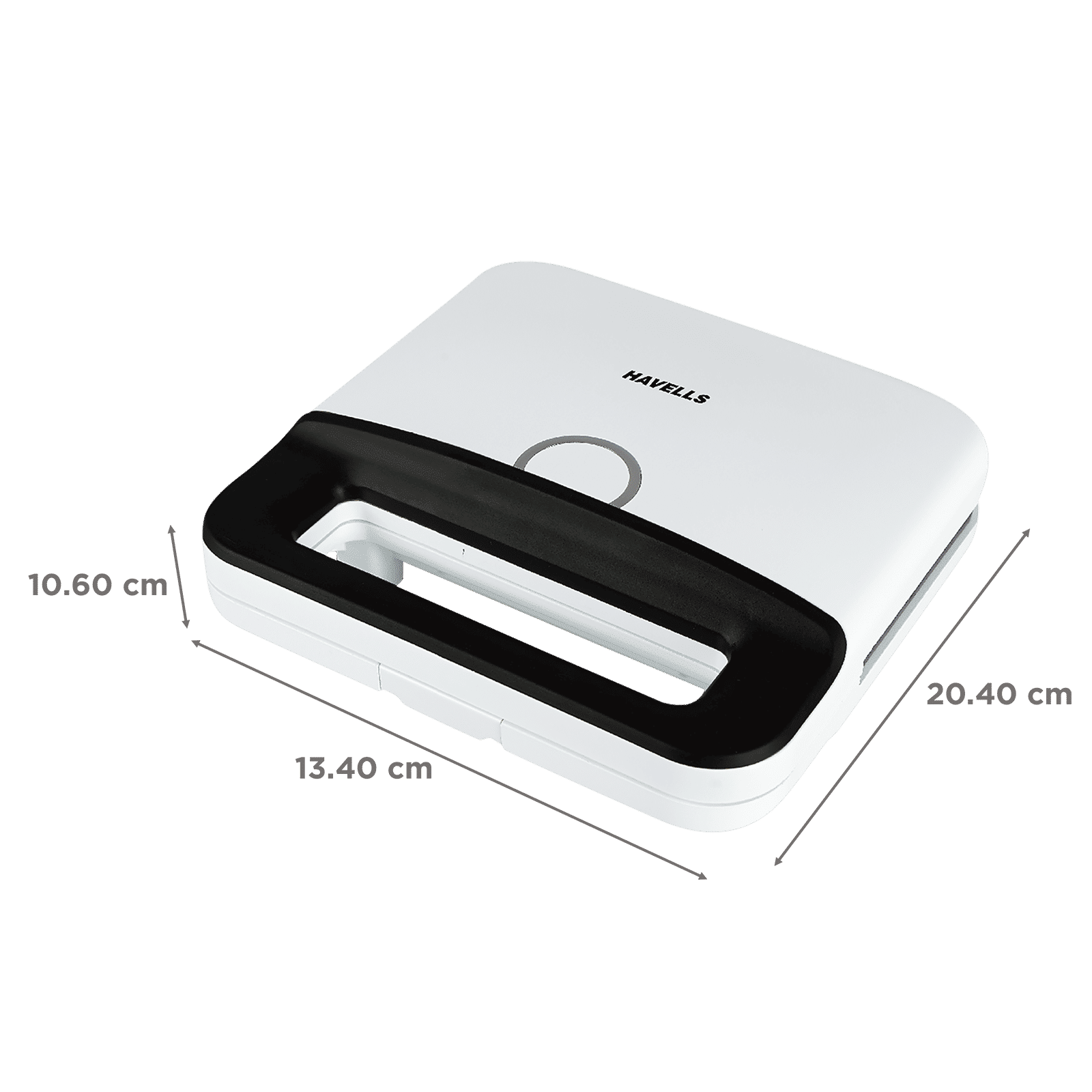 HAVELLS Perfect Fill 750W 2 Slice Sandwich Maker with LED Indicator (White)_2