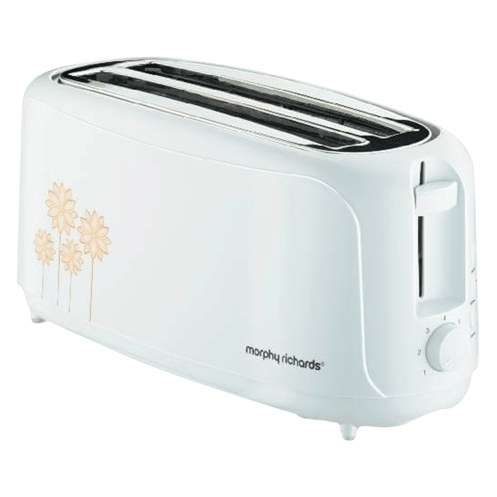 Morphy Richards AT 402 1450W 4 Slice Pop-Up Toaster with Removable Crumb Tray (White)_1