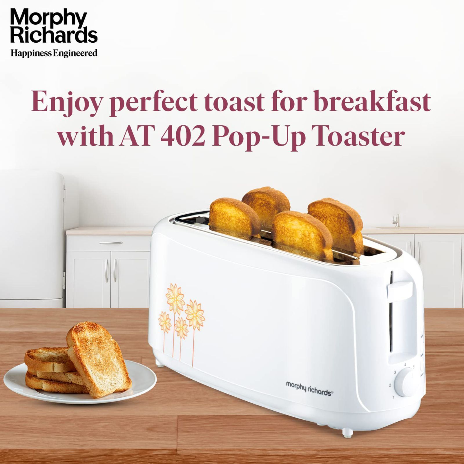 Morphy Richards AT 402 1450W 4 Slice Pop-Up Toaster with Removable Crumb Tray (White)_16