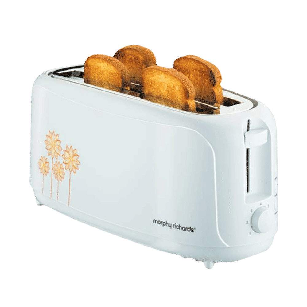 Morphy Richards AT 402 1450W 4 Slice Pop-Up Toaster with Removable Crumb Tray (White)_4