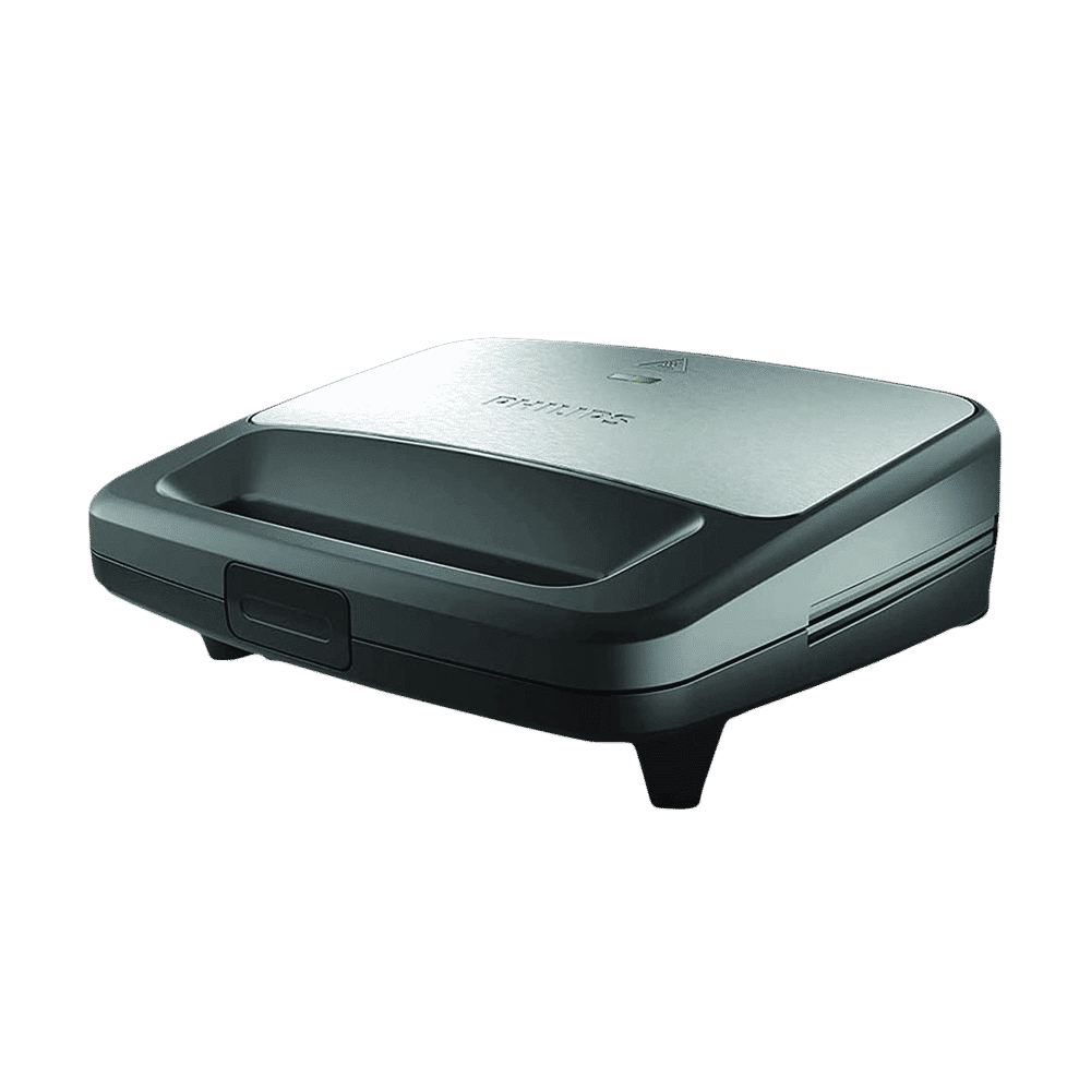 PHILIPS Viva Collection 700W 2 Slice Sandwich Maker with Secured Locking Mechanism (Black)_1