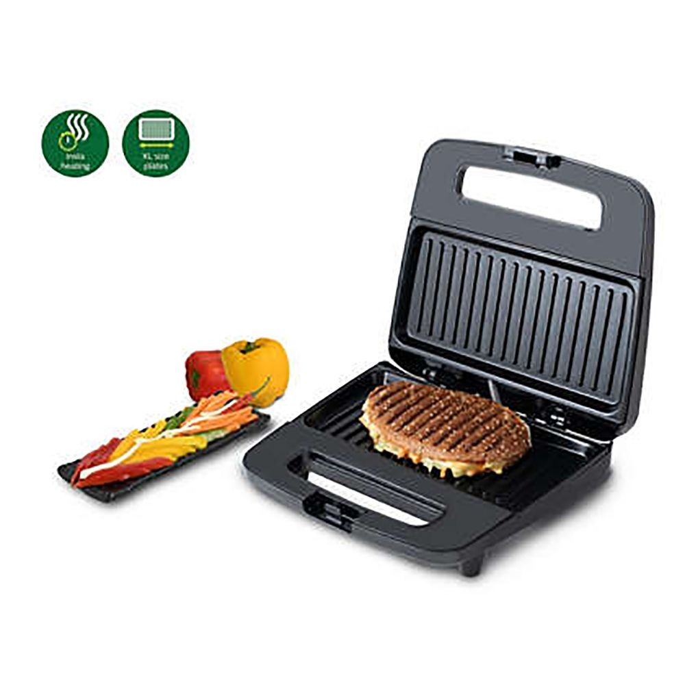 PHILIPS Viva Collection 700W 1 Slice Sandwich Maker with Secured Locking Mechanism (Black with Metallic Finish)_8