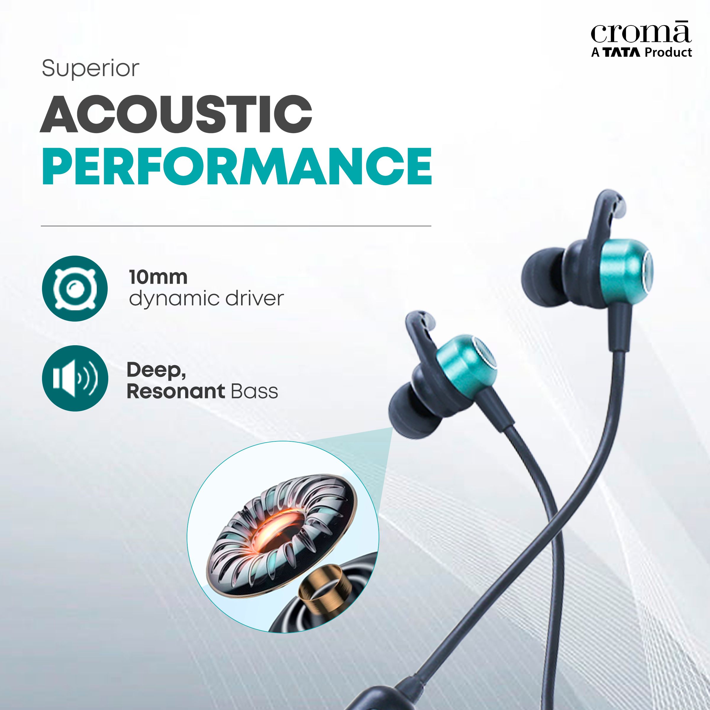 Croma Neckband (Type-C Fast Charging, Dual Connection, 80H Playback, Green)_14