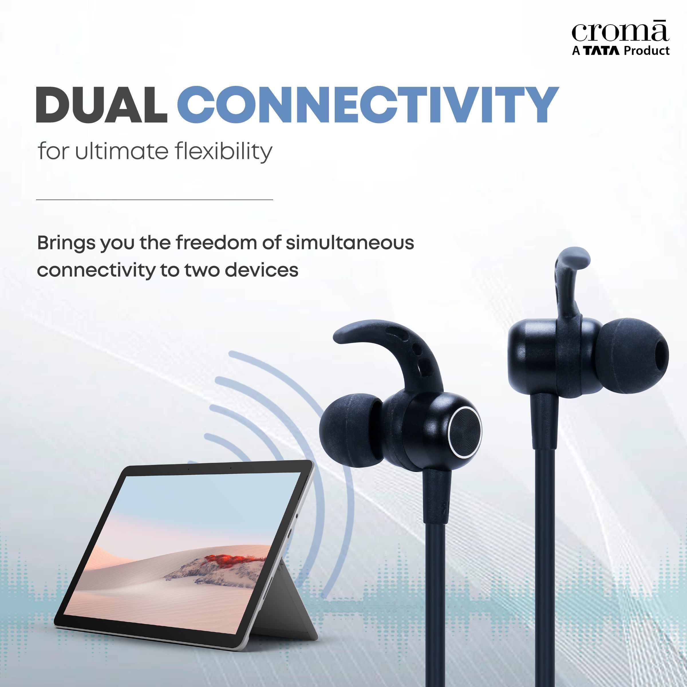 Croma Neckband (Type-C Fast Charging, Dual Connection, 80H Playback, Black)_13
