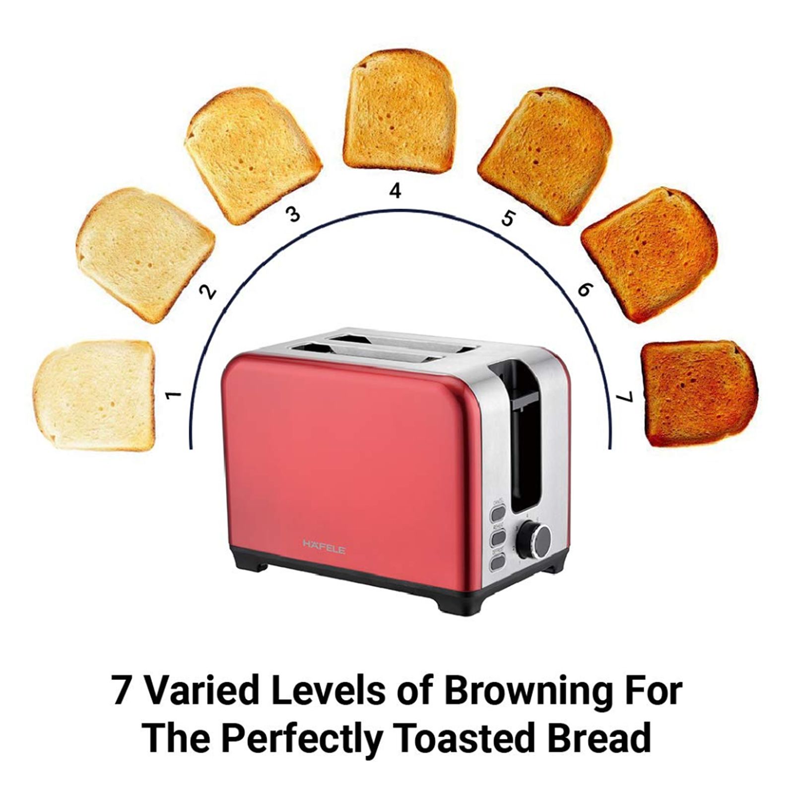 HAFELE Amber 930W 2 Slice Pop-Up Toaster with Removable Crumb Tray (Opal)_8