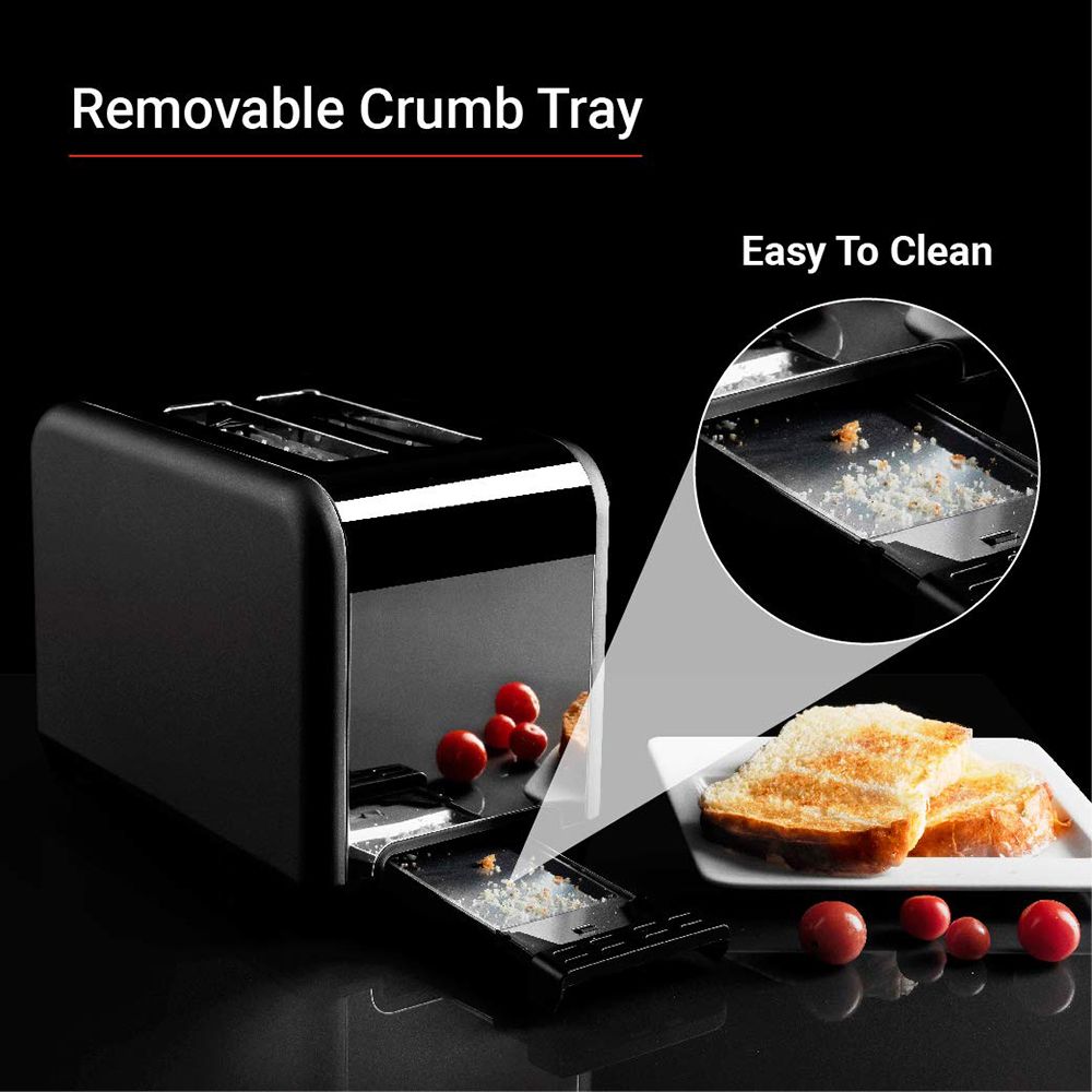 HAFELE Amber 930W 2 Slice Pop-Up Toaster with Removable Crumb Tray (Jade)_12