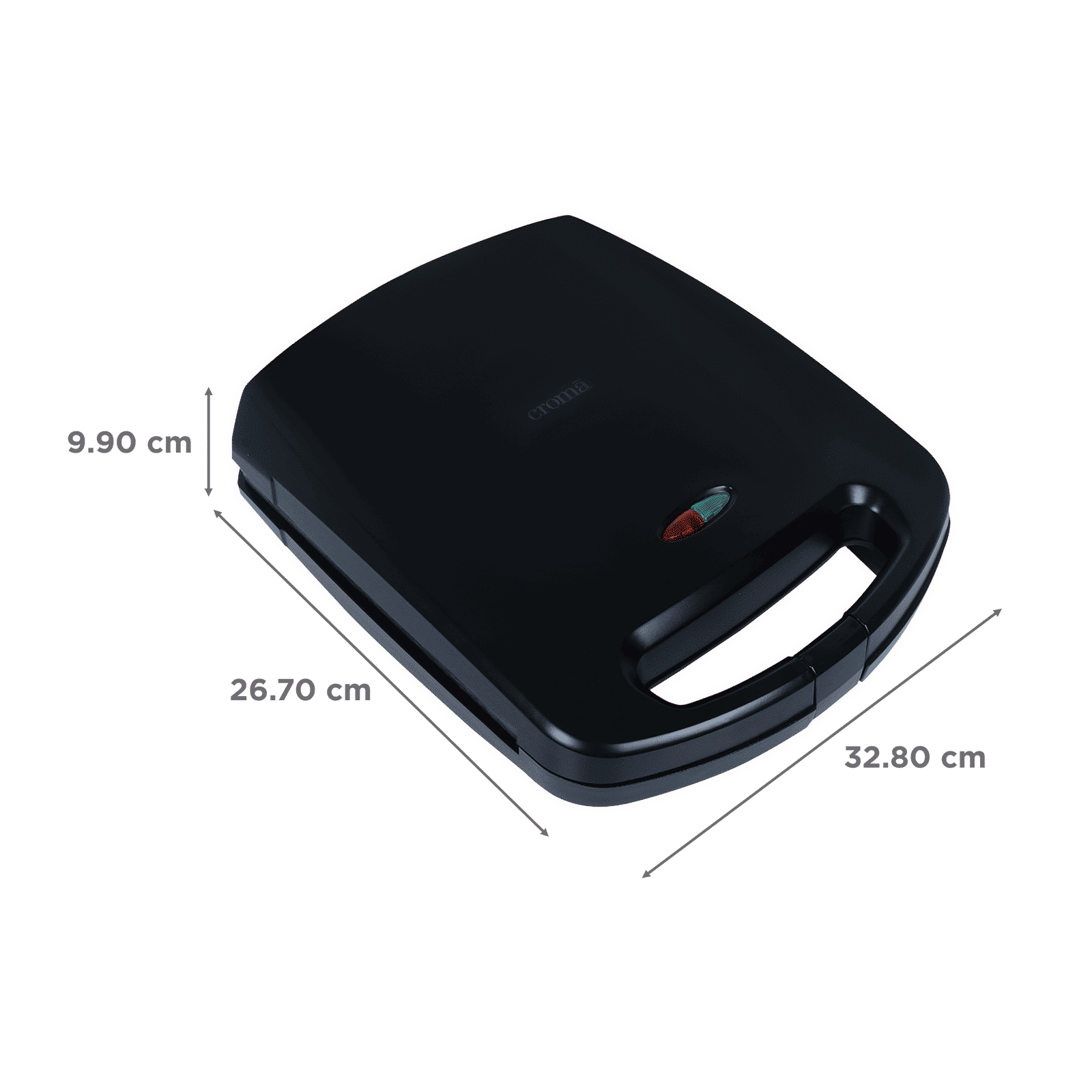 Croma 1500W 4 Slice Sandwich Maker with Auto Shut Off (Black) Croma 1500W 4 Slice Sandwich Maker with Auto Shut Off (Black)_2