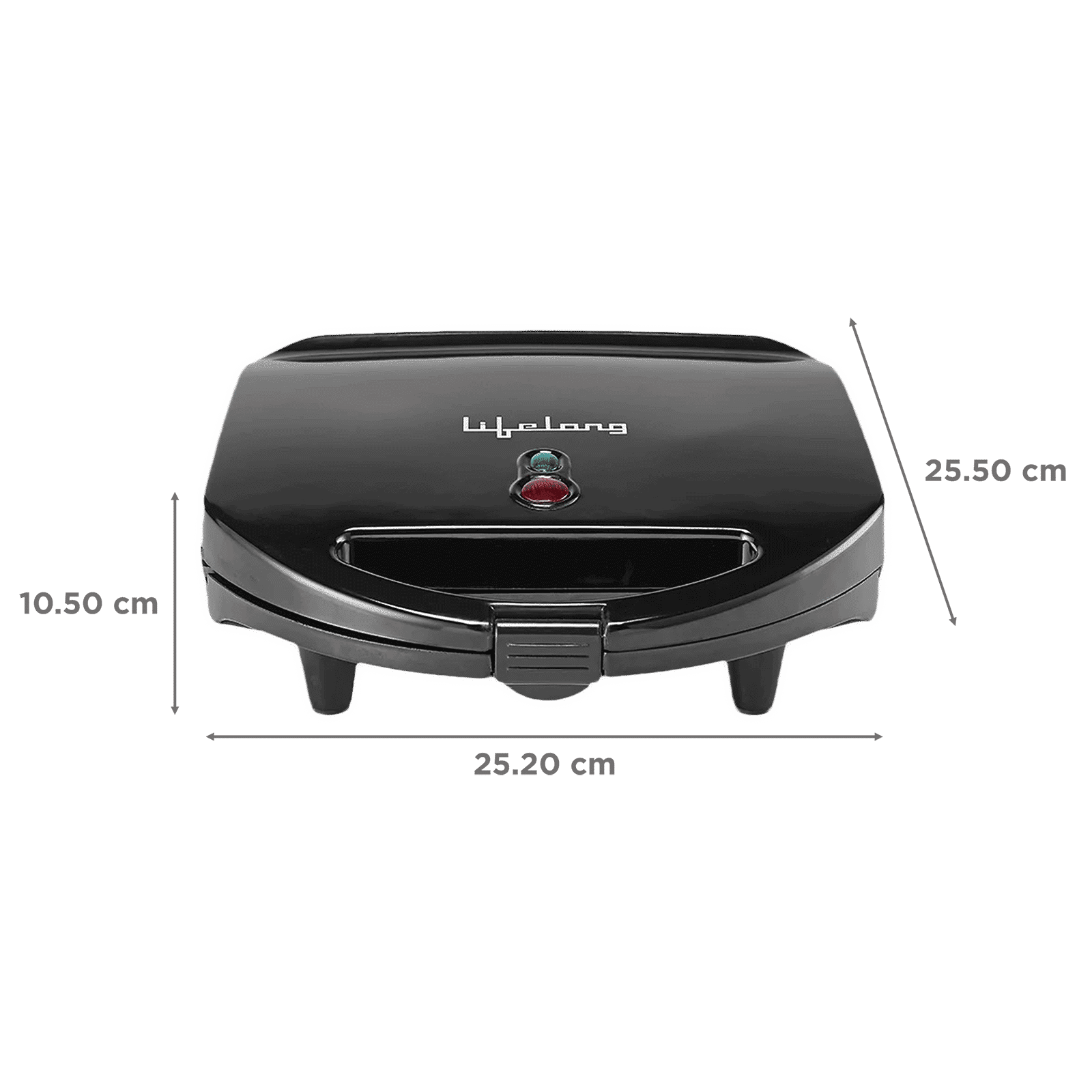 Lifelong LLSM120G 750W 4 Slice Sandwich Maker with Over Heat Protection (Black) Lifelong LLSM120G 750W 4 Slice Sandwich Maker with Over Heat Protection (Black)_2