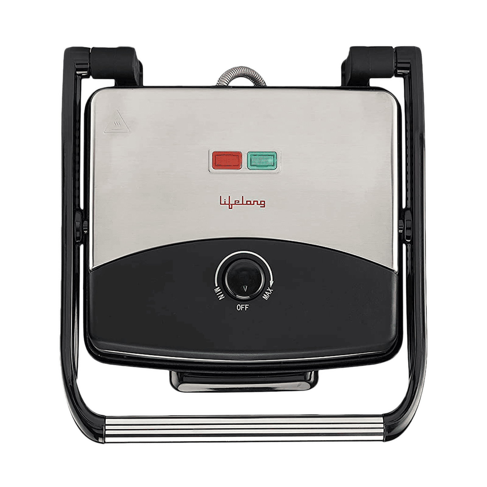 Lifelong LLTG01 1500W 4 Slice Sandwich Maker with Variable Heat Control (Silver)_1