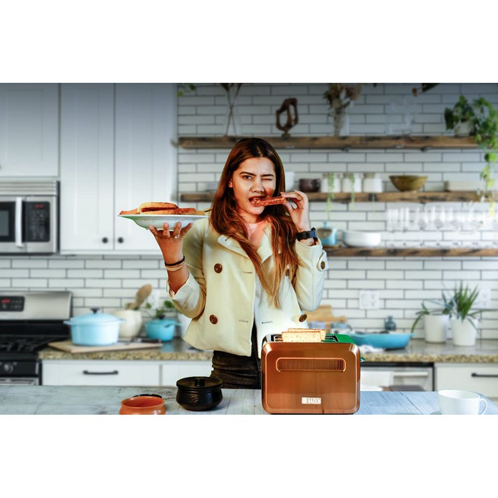 HADEN Boston Pyramid 980W 2 Slice Pop-Up Toaster with Removable Crumb Tray (Copper) HADEN Boston Pyramid 980W 2 Slice Pop-Up Toaster with Removable Crumb Tray (Copper)_10