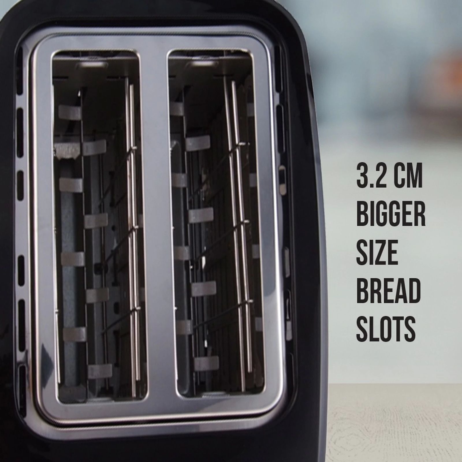 HAVELLS Crisp Plus 700W 2 Slice Pop-Up Toaster with 7 Heat Setting (Black)_6