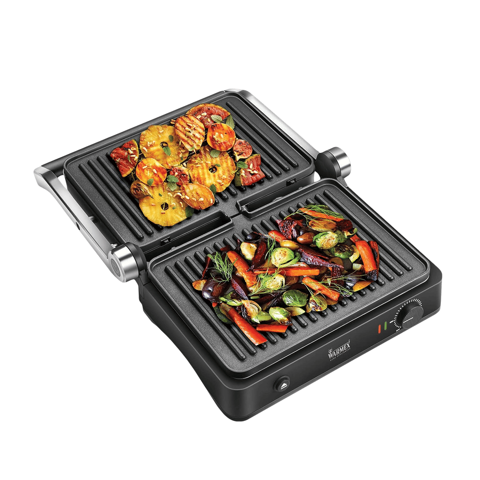 WARMEX 2000W 4 Slice Sandwich Maker with Over Heating Protection (Black)_4