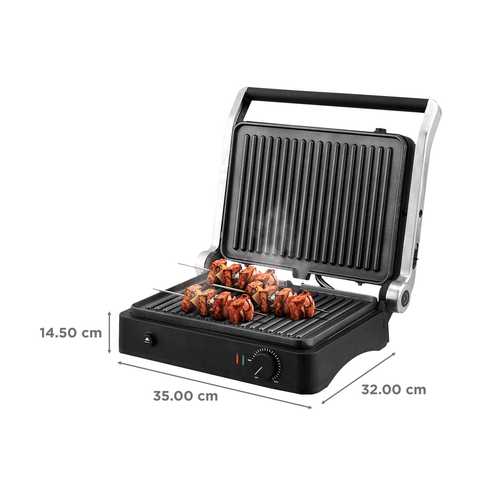 WARMEX 2000W 4 Slice Sandwich Maker with Over Heating Protection (Black)_2