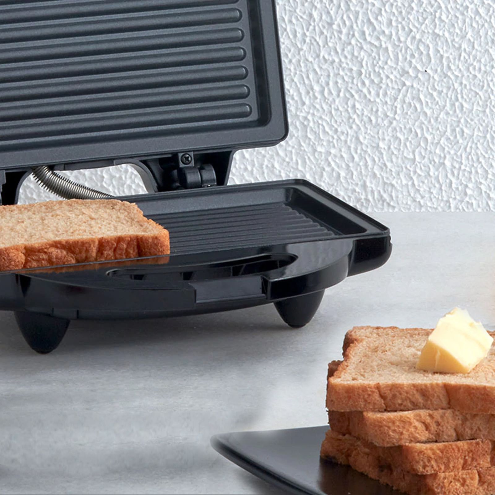 WARMEX GT-09 750W 1 Slice Sandwich Maker with Auto Shut Off (Black)_5