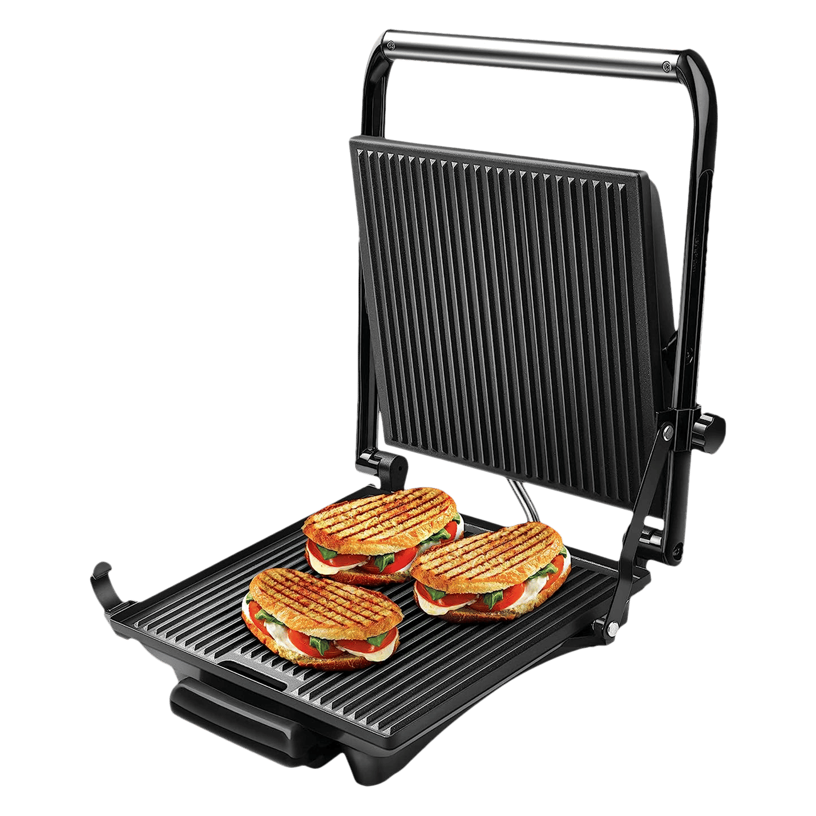 WARMEX 1800-2000W 4 Slice Sandwich Maker with Adjustable Height Control (Black)_11