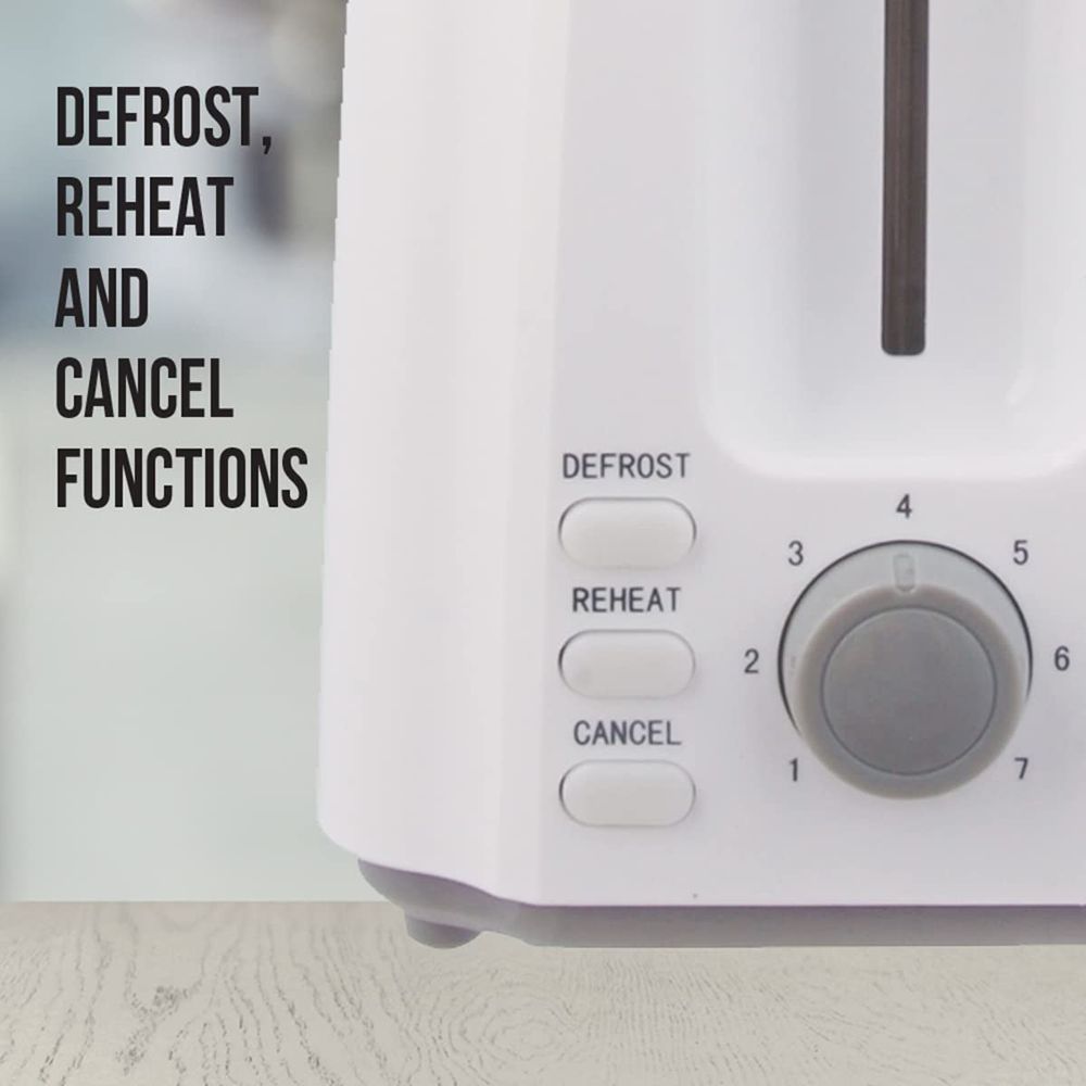 HAVELLS Crisp Plus 700W 2 Slice Pop-Up Toaster with 7 Heat Setting (White)_7