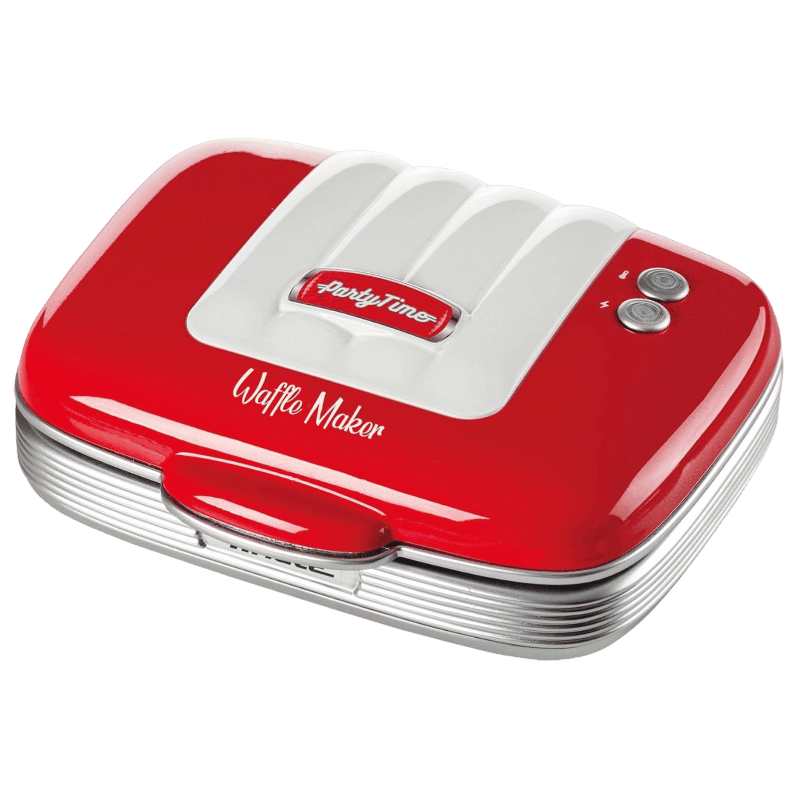 Ariete 1973 700W Waffle Maker with Safety Lock (Red)_1