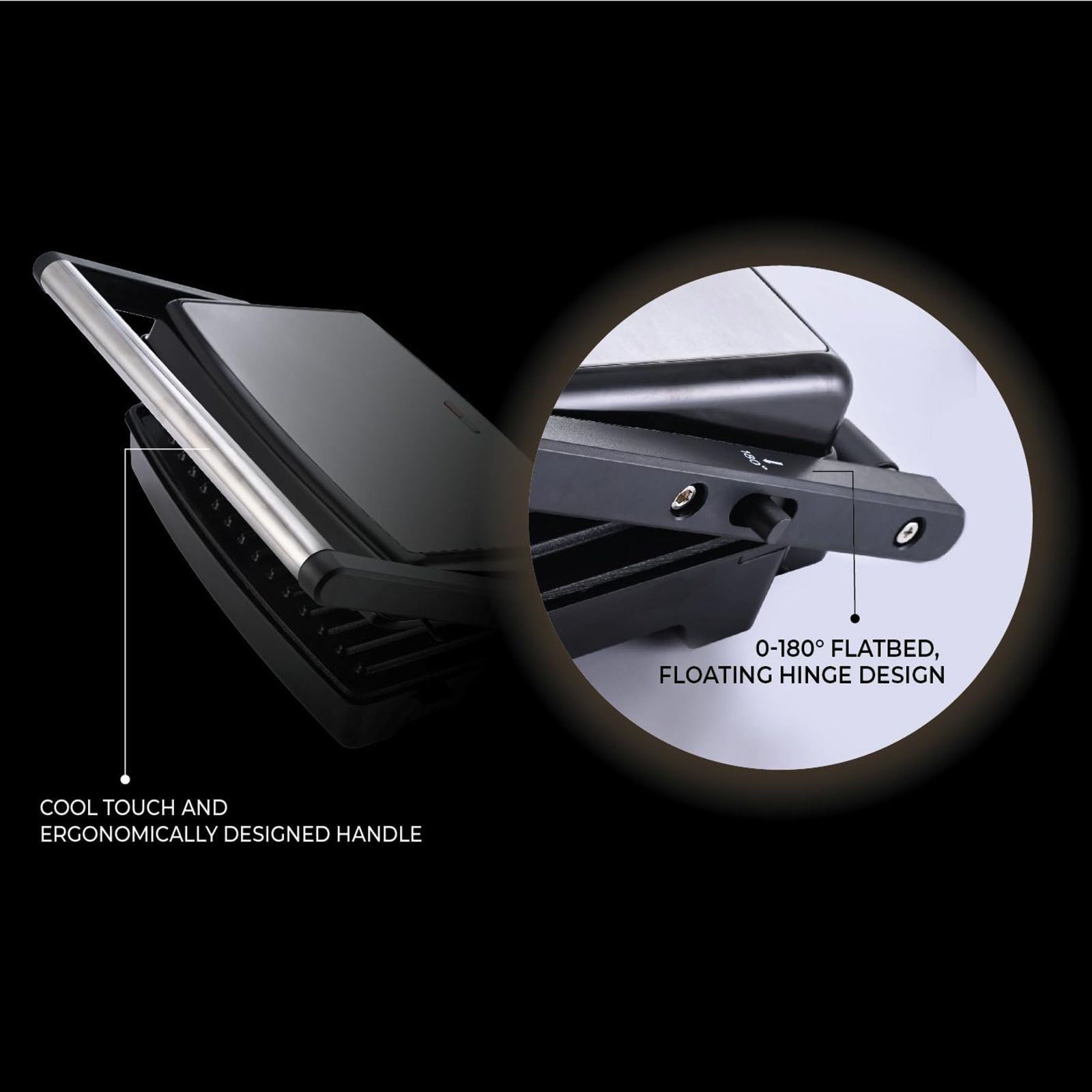 USHA iCHEF 1500W 2 Slice Sandwich Maker with Anti Skid Feet (Stainless Steel)_12