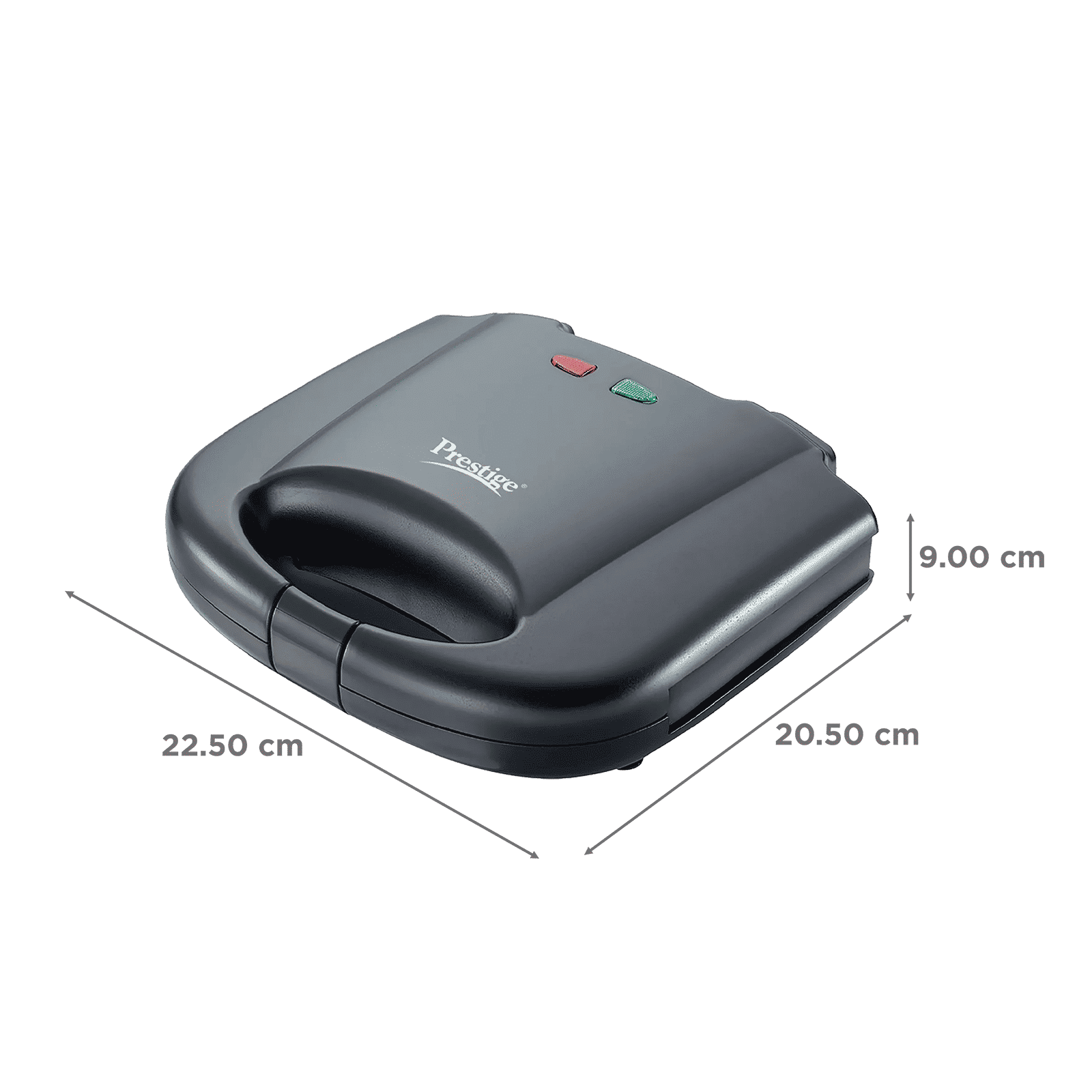 Prestige PGMFB 800W 2 Slice Sandwich Maker with Indicator Light (Black)_2