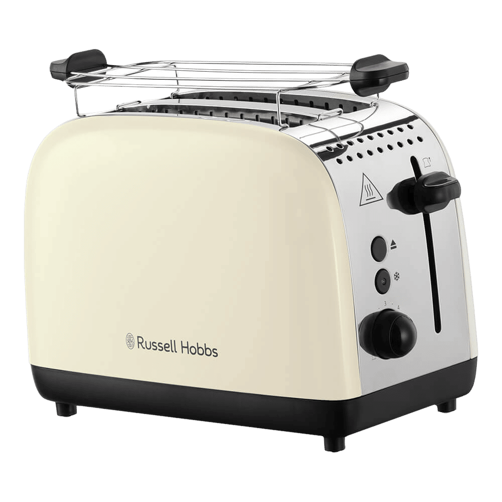 Russell Hobbs Colours Plus 1600W 2 Slice Pop-Up Toaster with Browning Levels (Cream) Russell Hobbs Colours Plus 1600W 2 Slice Pop-Up Toaster with Browning Levels (Cream)_1