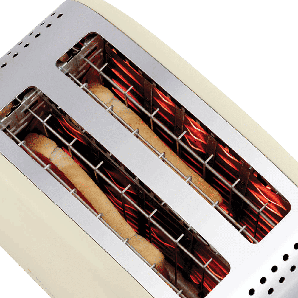 Russell Hobbs Colours Plus 1600W 2 Slice Pop-Up Toaster with Browning Levels (Cream) Russell Hobbs Colours Plus 1600W 2 Slice Pop-Up Toaster with Browning Levels (Cream)_4
