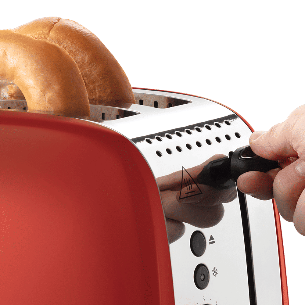 Russell Hobbs Colours Plus 1600W 2 Slice Pop-up Toaster with 6 Temperature Settings (Red) Russell Hobbs Colours Plus 1600W 2 Slice Pop-up Toaster with 6 Temperature Settings (Red)_6