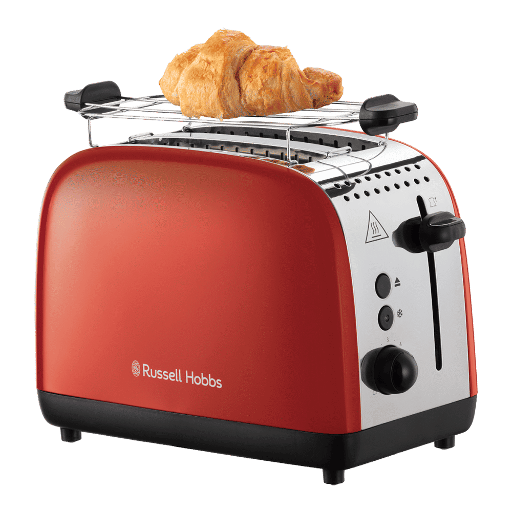 Russell Hobbs Colours Plus 1600W 2 Slice Pop-up Toaster with 6 Temperature Settings (Red) Russell Hobbs Colours Plus 1600W 2 Slice Pop-up Toaster with 6 Temperature Settings (Red)_8