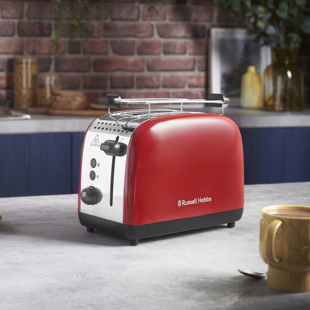 Russell Hobbs Colours Plus 1600W 2 Slice Pop-up Toaster with 6 Temperature Settings (Red) Russell Hobbs Colours Plus 1600W 2 Slice Pop-up Toaster with 6 Temperature Settings (Red)_9