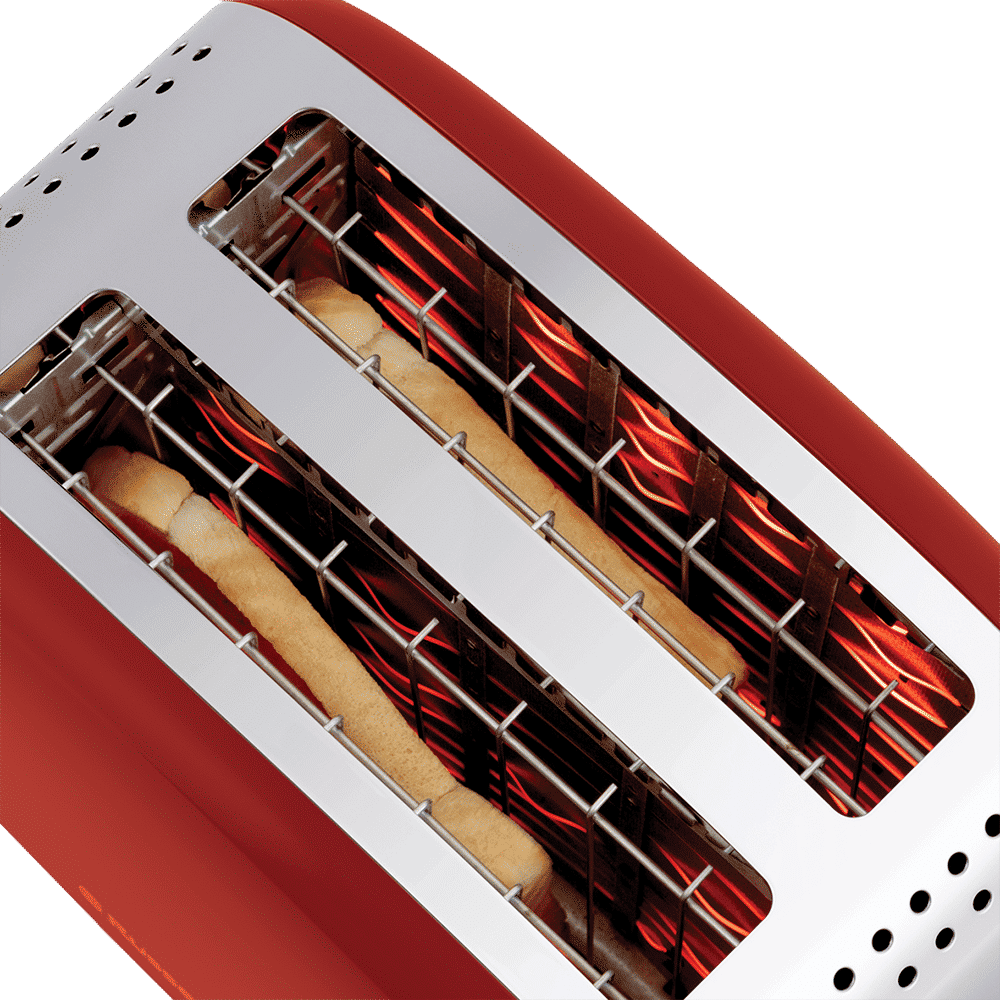 Russell Hobbs Colours Plus 1600W 2 Slice Pop-up Toaster with 6 Temperature Settings (Red) Russell Hobbs Colours Plus 1600W 2 Slice Pop-up Toaster with 6 Temperature Settings (Red)_3