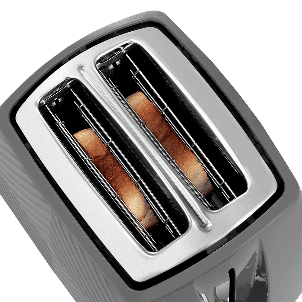 Russell Hobbs Groove 850W 2 Slice Pop-up Toaster with 6 Temperature Settings (Grey)_4
