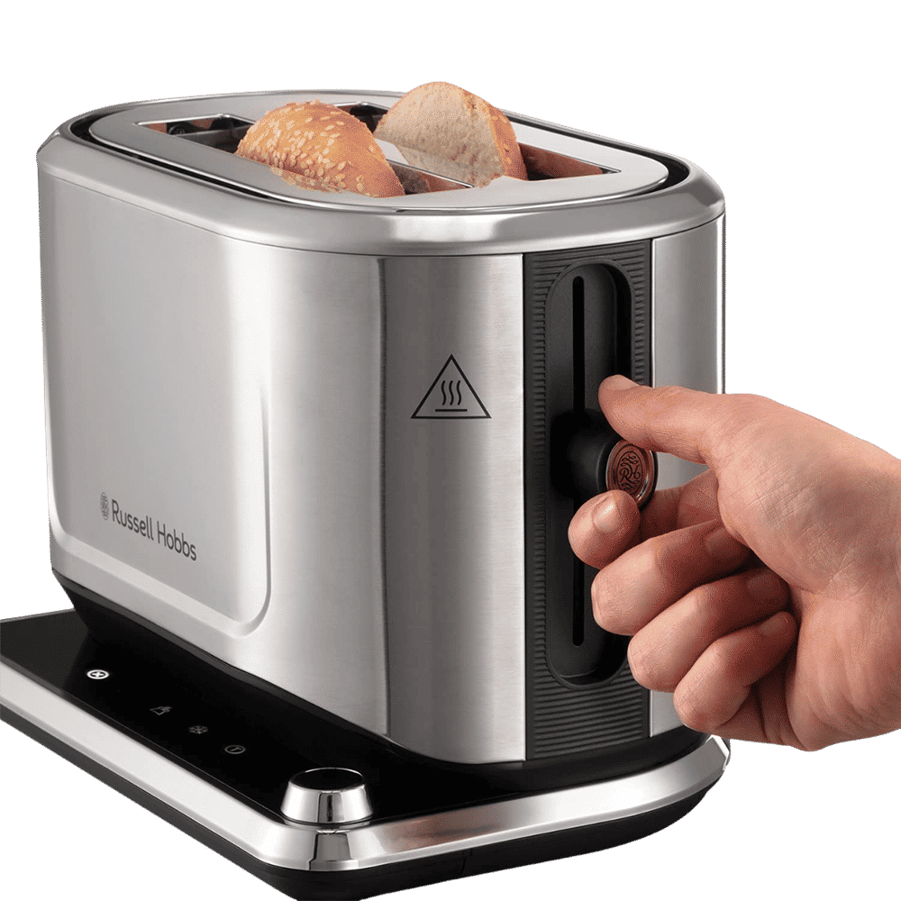 Russell Hobbs Attentive 1640W 2 Slice Pop-up Toaster with Touch Screen Control (Grey)_7