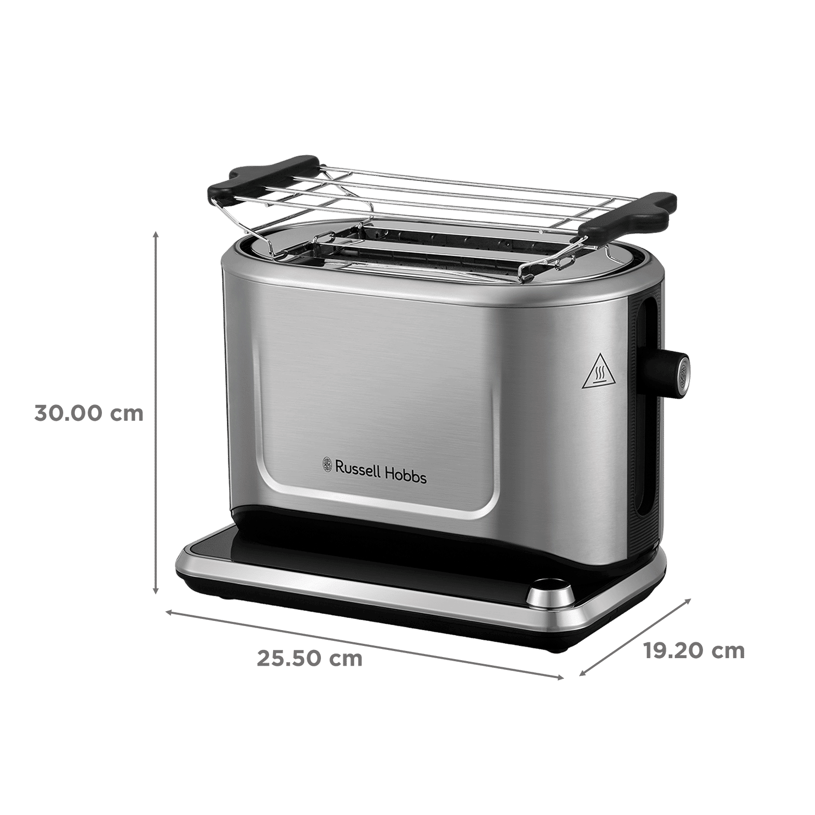 Russell Hobbs Attentive 1640W 2 Slice Pop-up Toaster with Touch Screen Control (Grey)_2
