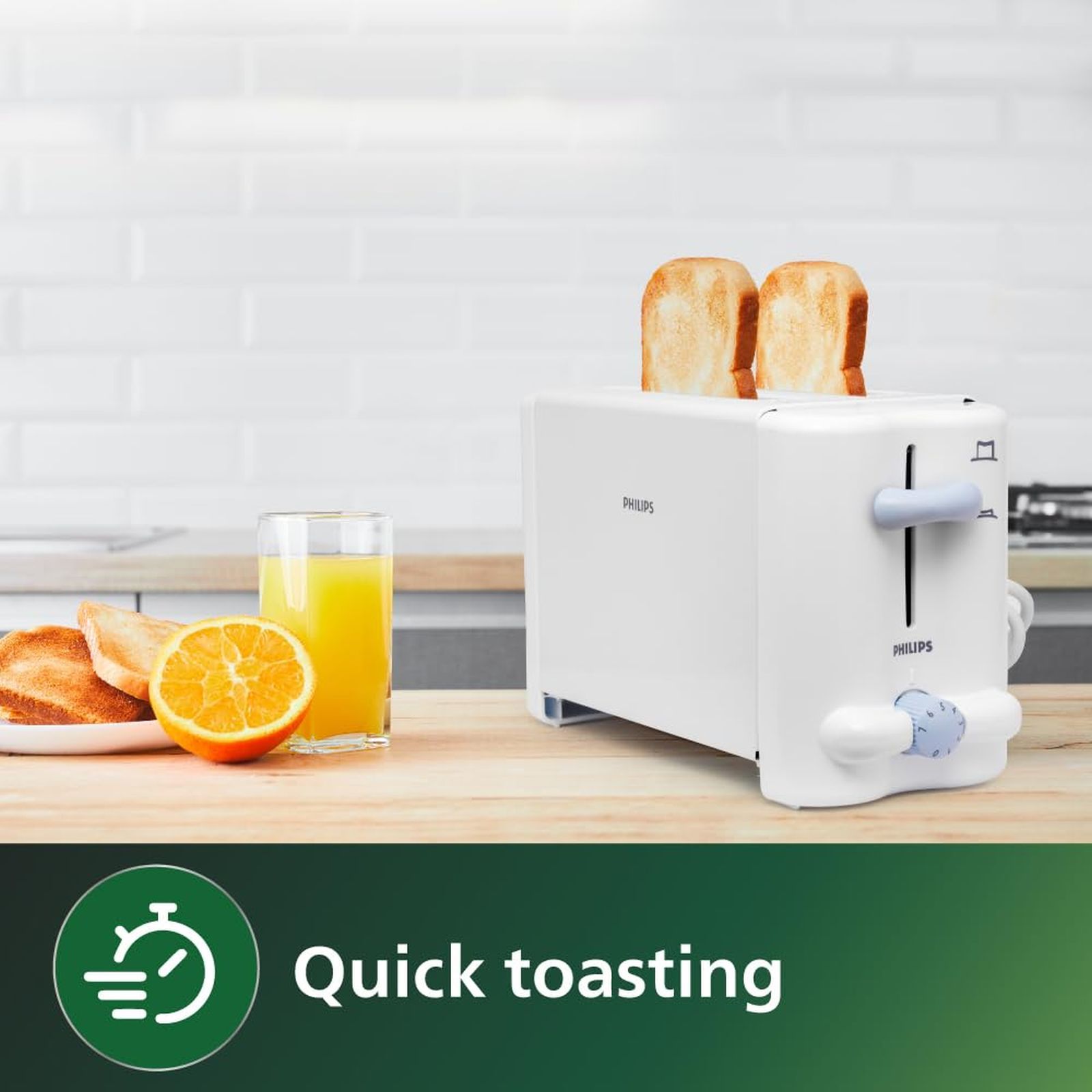 PHILIPS HD4815/28 800W 2 Slice Pop-Up Toaster with 7 Level Browning Controls (White)_6