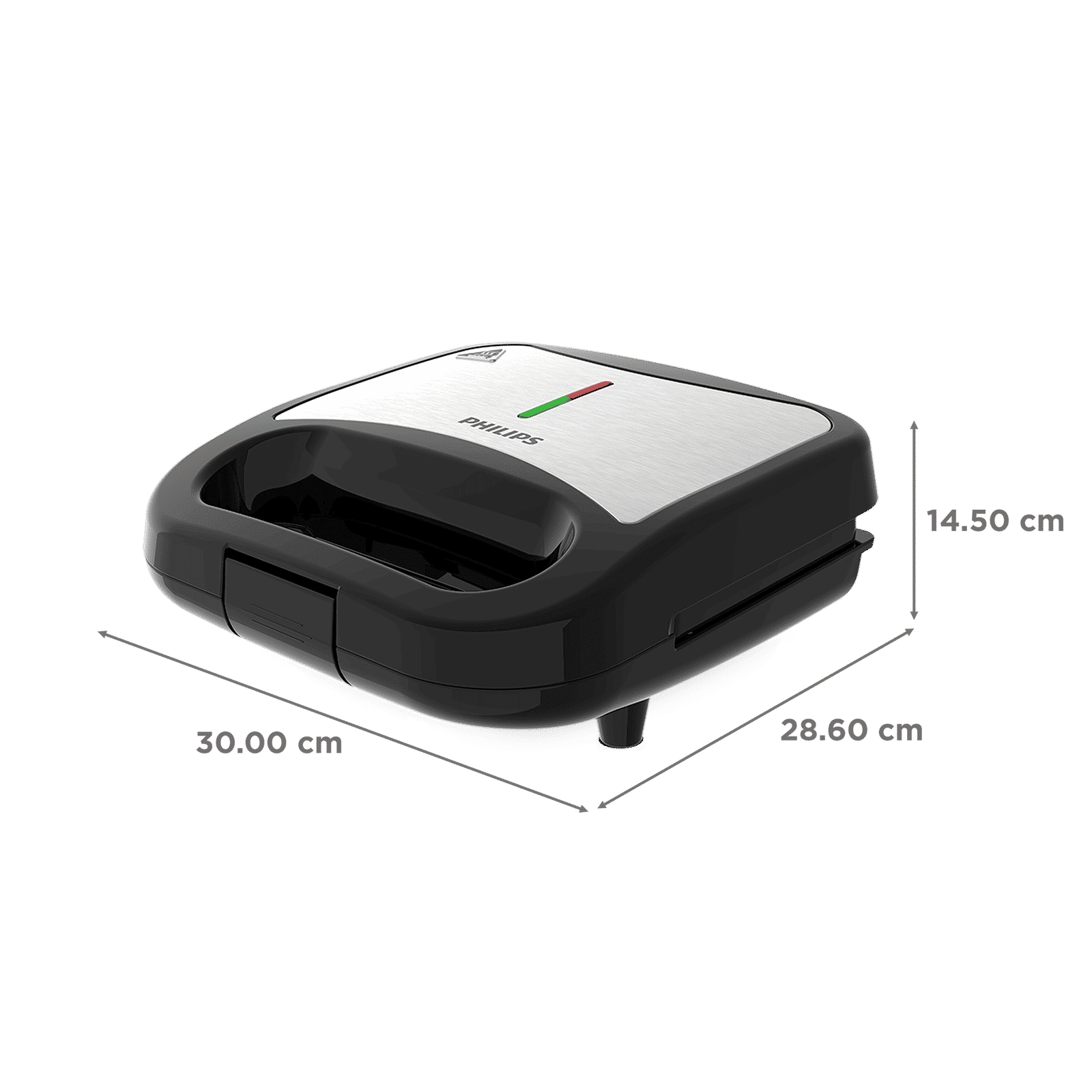 PHILIPS 800W 2 Slice Sandwich Maker with UHD Technology (Black) PHILIPS 800W 2 Slice Sandwich Maker with UHD Technology (Black)_2