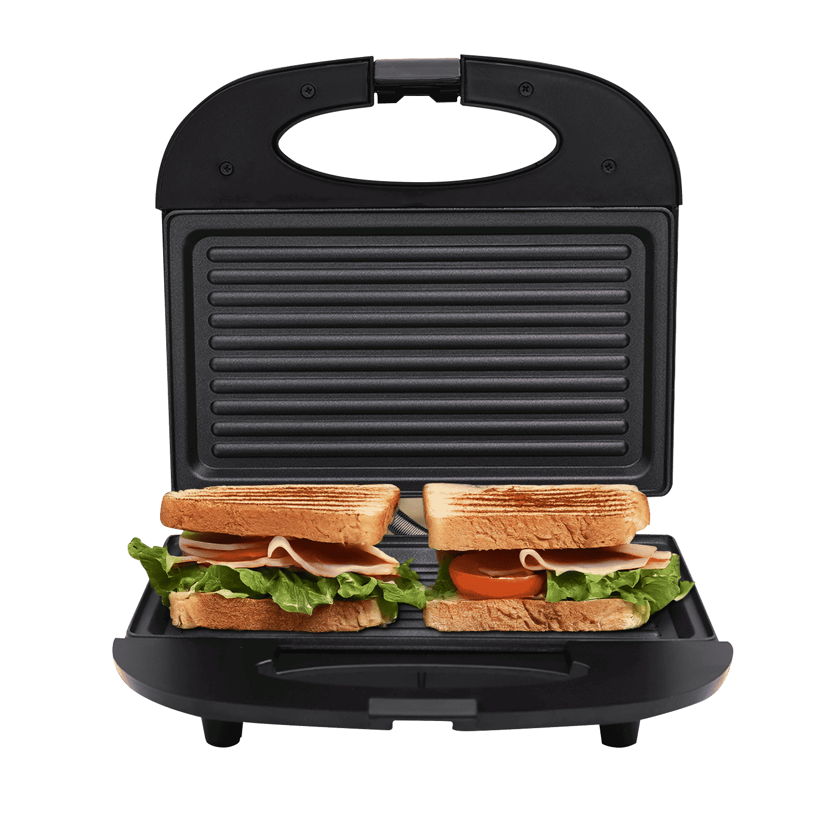 Croma 750W 2 Slice Sandwich Maker with Thermostatically Controlled Heating Element (Black)_1