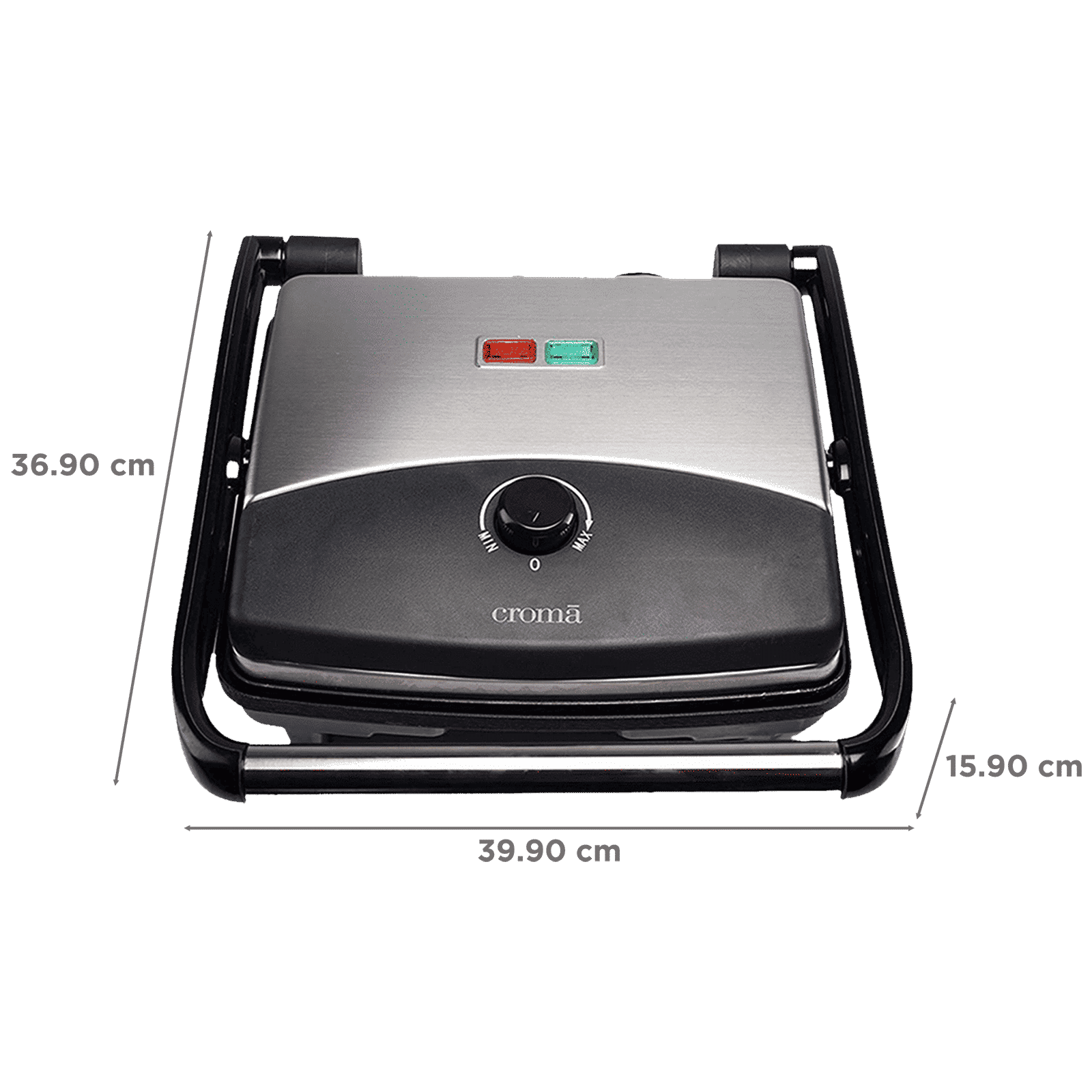 Croma AK6201 1500W 4 Slice Sandwich Maker with Automatic Operation (Black)_2